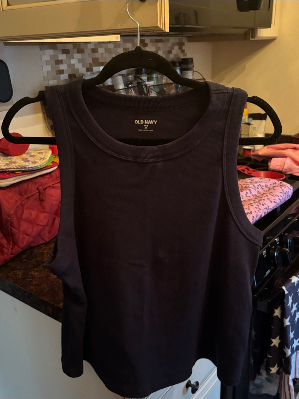 2x Old Navy Women's Navy Ribbed Tank top